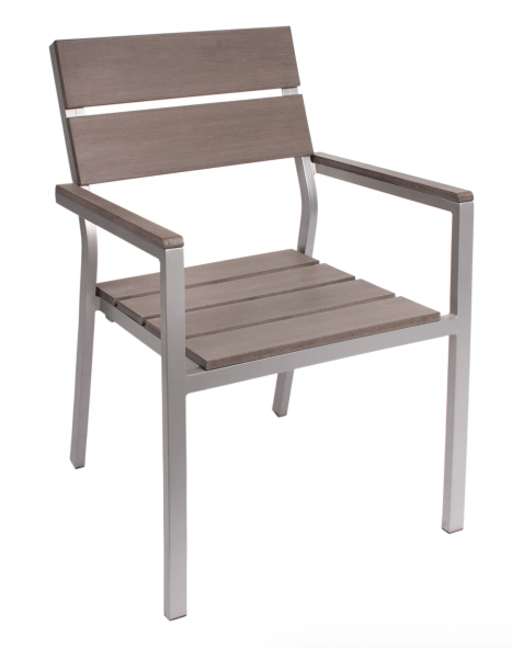BFM Seaside Gray Teak chair