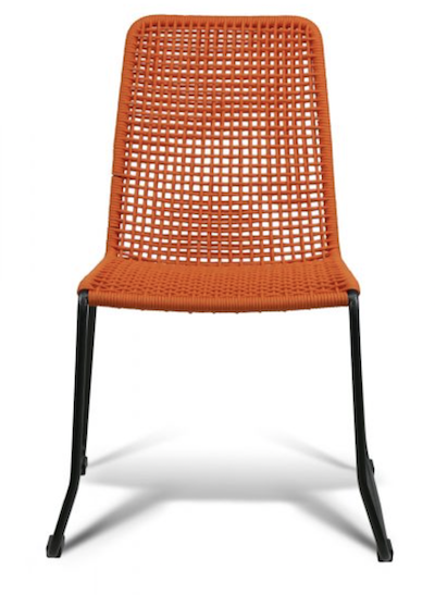 GAR Knot side chair orange
