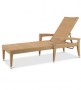 Asbury Sun Lounger w/Arms-Resin Natural by GAR Products